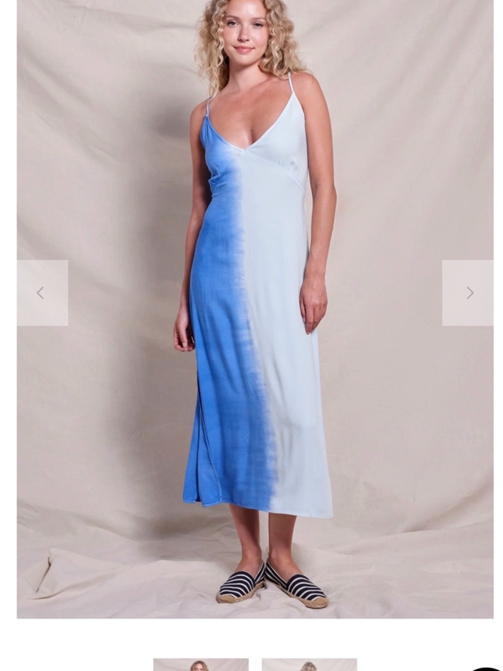 Sundry Midi Tie Back Dress in Lagoon Blue